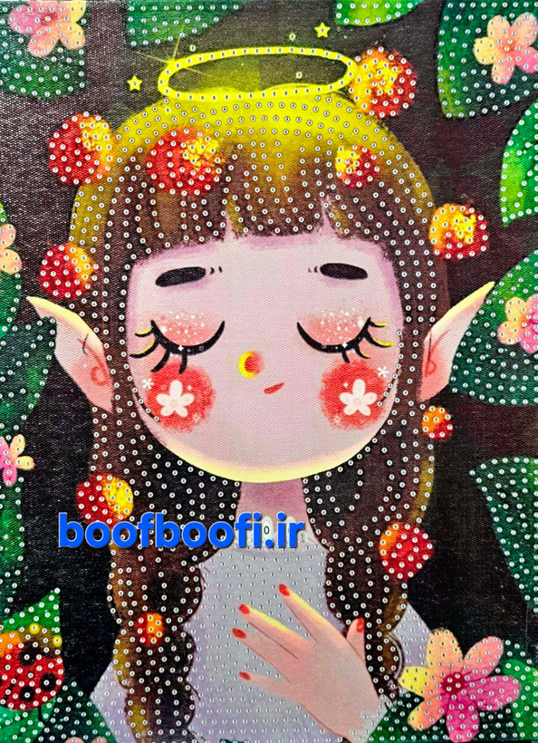 نقاشی الماسی دخترک فانتزی بومی 30 در23