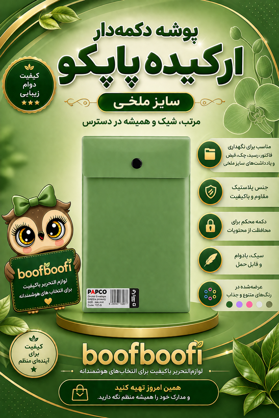 پاکت ارکیده ملخی پاپکو (بسته 10 عددی)